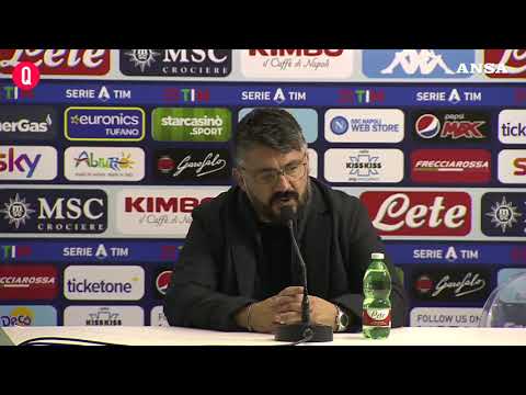 Napoli, Gattuso: “Siamo senza benzina, mi tengo stretto il pareggio”