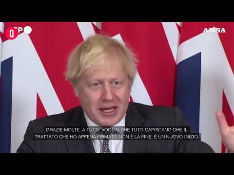 Brexit, Johnson firma l’accordo commerciale: “E’ un nuovo inizio”