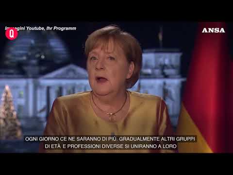 Angela Merkel commossa nell’ultimo discorso di fine anno alla nazione