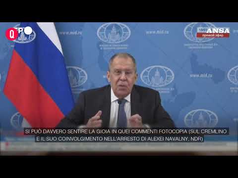 Navalny, Lavrov: “L’Occidente si interessa al caso per celare la propria crisi”