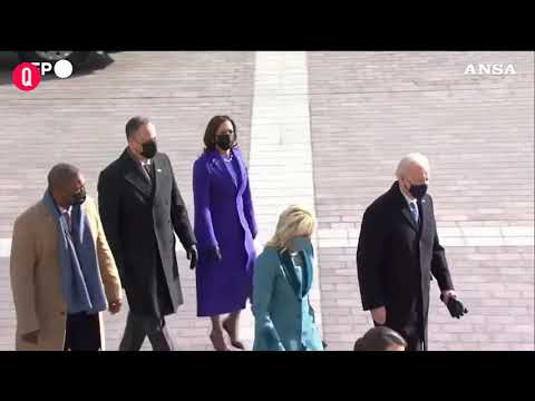 Usa, Joe Biden e Kamala Harris arrivano in Campidoglio