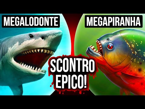 Che Succederebbe Se Megalodonte e Megapiranha si Incontrassero