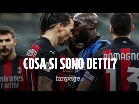 Scontro Lukaku – Ibrahimovic durante Inter – Milan di Coppa Italia: ecco cosa si sono detti