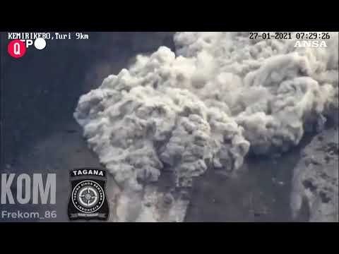 Indonesia, l’eruzione del vulcano Merapi