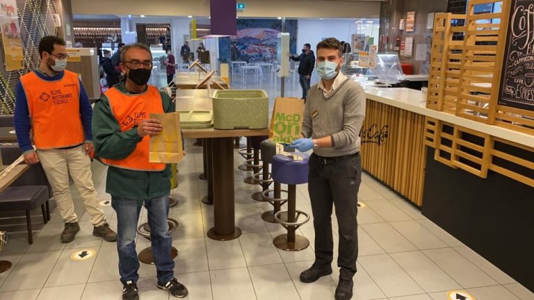 A Salerno e Potenza McDonald’s dona 400 pasti a settimana