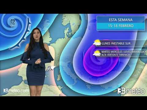 Previsiones del Tiempo para ESTA SEMANA 15-18 FEBRERO en Italia