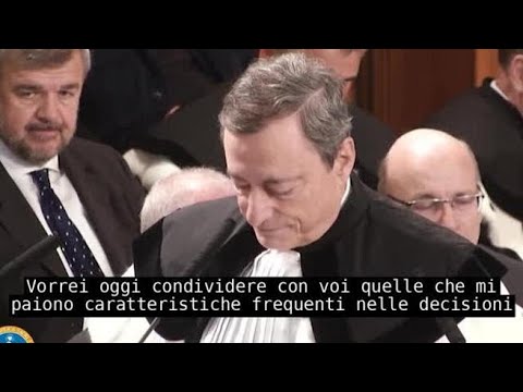 Università Cattolica, l’intervento di Mario Draghi in occasione del conferimento della Laurea…