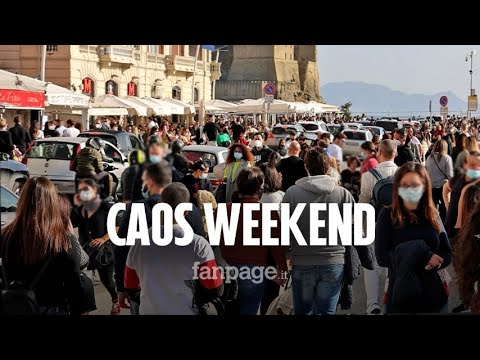 Napoli, weekend di caos e assembramenti