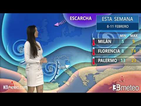 Previsiones del Tiempo para ESTA SEMANA 8-11 FEBRERO en Italia