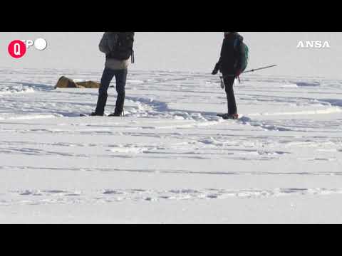 Finlandia, giganteschi disegni sulla neve