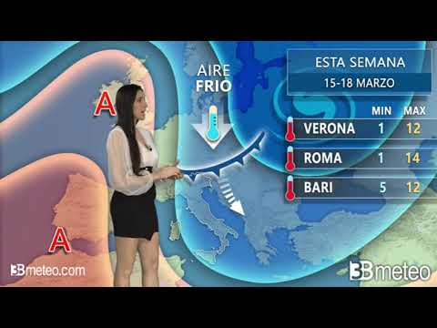 Previsiones del Tiempo para ESTA SEMANA 15 -18 Marzo en Italia