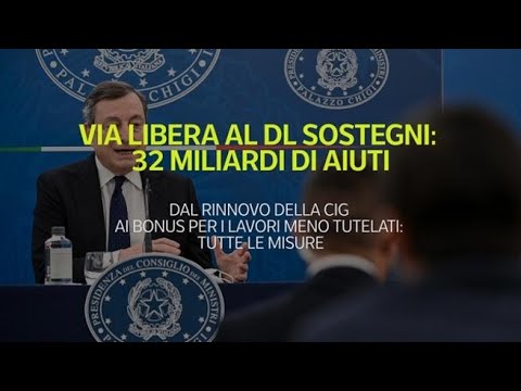 Via libera al decreto Sostegni: 32 miliardi di aiuti