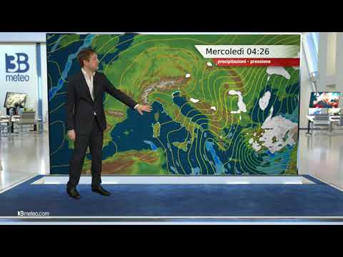 Previsioni meteo Video per mercoledì, 24 marzo