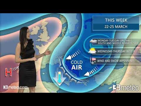 Weather forecast for THIS WEEK from 22 to 25 March in Italy