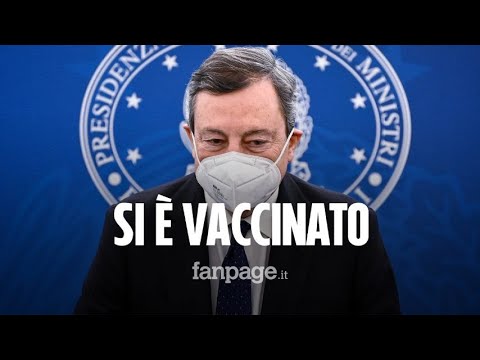 Mario Draghi si è vaccinato contro il Covid con AstraZeneca