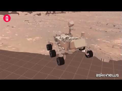 La prima passeggiata del rover Perseverance su Marte