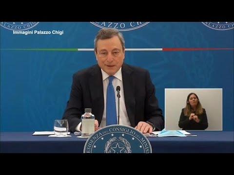 Draghi: «Dal 26 aprile sì a ristorazione all’aperto, sia a pranzo che a cena»