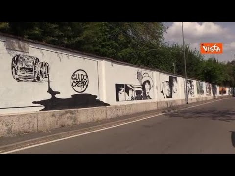 I murales di via San Cristoforo dedicati a Guido Crepax e alla sua Valentina