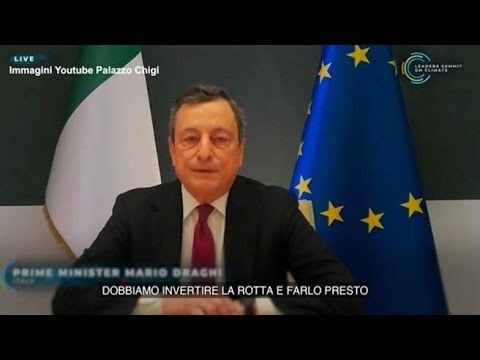 Clima, Draghi: «Quanto fatto non è sufficiente, dobbiamo invertire la rotta ora»