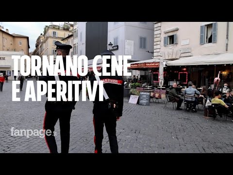 Trastevere, Campo de’ Fiori, Pigneto: tornano cene e aperitivi tra controlli e voglia di normalità