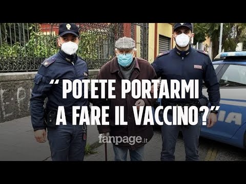 “Potete accompagnarmi a fare il vaccino?” la richiesta di un 89enne al commissariato di Napoli