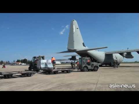 Consegna vaccini, oltre 100 ore-volo per l’Aeronautica militare