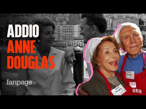 Morta Anne Douglas, a 102 anni ha raggiunto il suo amato Kirk a poco più di un anno di distanza