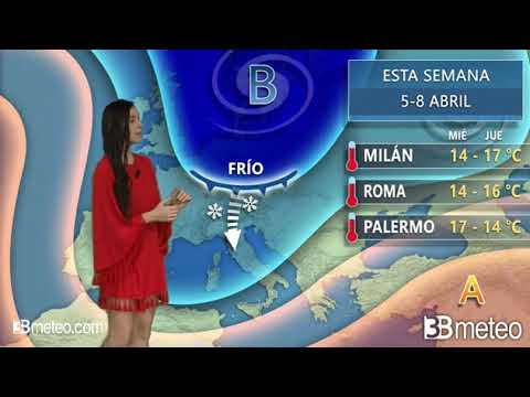 Previsiones del Tiempo para ESTA SEMANA 5-8 Abril en Italia