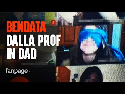 La prof di tedesco fa bendare l’alunna durante l’interrogazione in Dad, gli studenti: “Ora basta!”