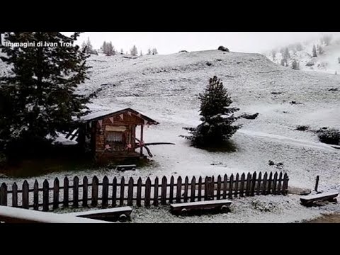 Torna la neve sulle Dolomiti bellunesi