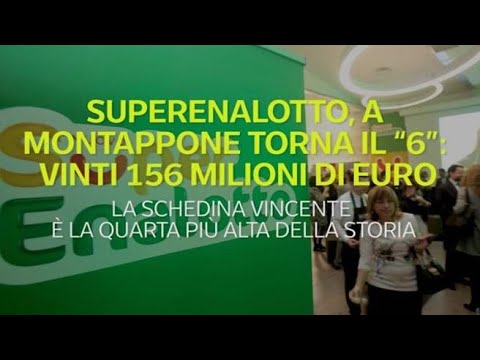 Superenalotto, a Montappone torna il “6”: vinti 156 milioni di euro