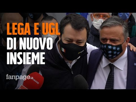 Ugl a Milano per il Primo maggio, giornalisti strattonati, Salvini: “Solidarietà a Durigon”