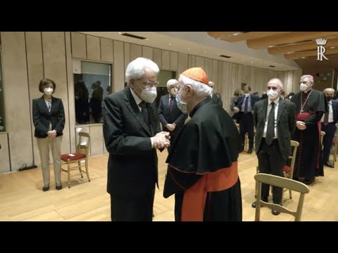 Mattarella assiste alla proiezione di un filmato per la beatificazione del giudice Livatino