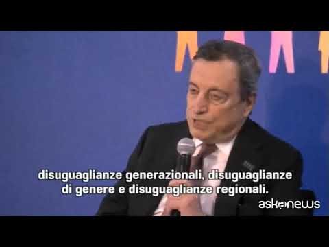 Draghi: troppe disuguaglianze, a pagare donne e giovani