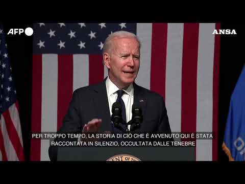 Biden a Tulsa dopo 100 anni: “Non e’ stata una rivolta, ma un massacro”