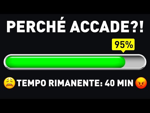 Perché la Barra di Avanzamento va Molto Piano e poi ogni tanto Accelera