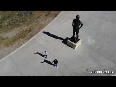 La più grande statua di Diego Armando Maradona in Argentina