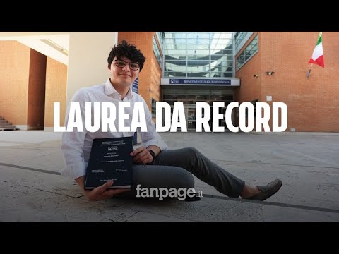 Francesco, 22 anni, laureato record in Legge: “Una fortuna studiare in un bell’ambiente”