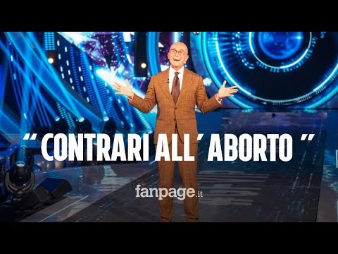 Alfonso Signorini al GF Vip: “Siamo contrari all’aborto in ogni sua forma”