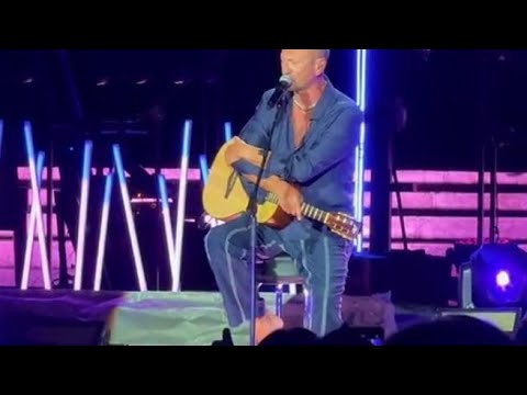 Ramazzotti va a vedere il concerto di Antonacci al Vittoriale e Biagio canta per lui “Adesso tu”