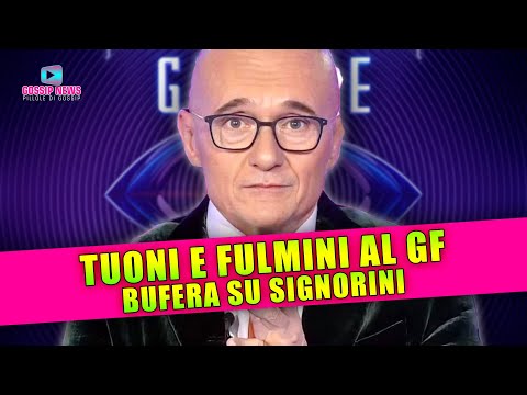 Tuoni e Fulmini al Grande Fratello: Bufera Su Signorini!