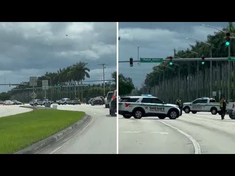 West Palm Beach, chiuse le strade intorno al campo da golf in cui si trovava Trump quando sono…