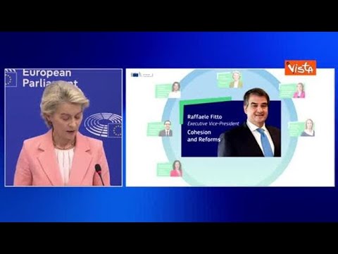 Von der Leyen: “Fitto vicepresidente esecutivo Commissione Ue responsabile alla Coesione e…