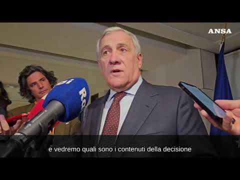 Mandato d’arresto per Netanyahu e Gallant, Tajani: “Sosteniamo la Cpi, valuteremo”