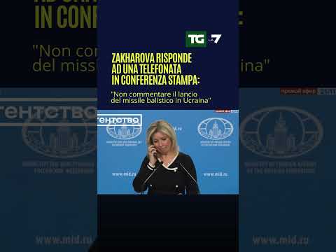 #Zakharova risponde ad una telefonata in conferenza stampa: “No comment sui missili balistici”