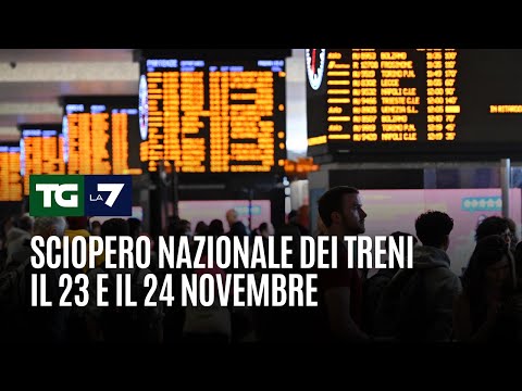 Sciopero nazionale dei treni il 23 e il 24 novembre