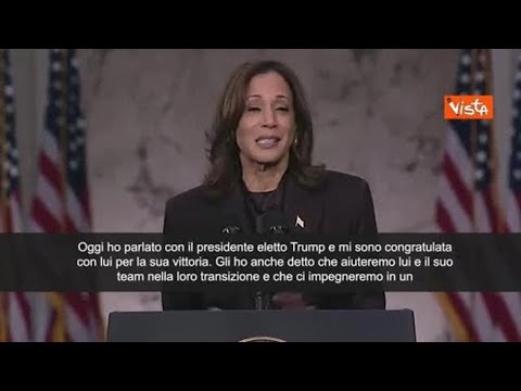 Kamala Harris: “Ho detto a Trump che lo aiuteremo in una transizione pacifica”