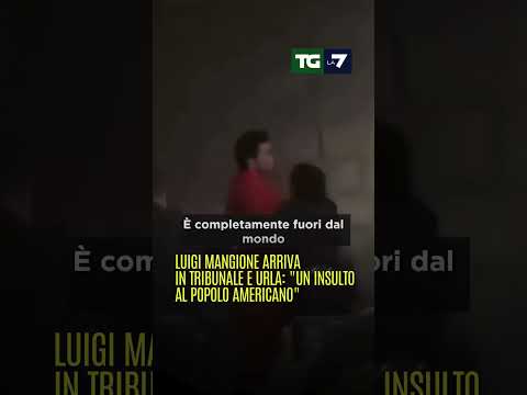 Luigi #Mangione arriva in tribunale e urla: “Un insulto al popolo americano”