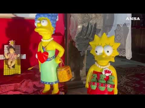 Mercogliano, presepe con i Simpson e Hitler: la provocazione di don Vitaliano Della Sala