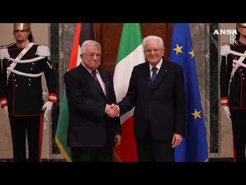 Mattarella ad Abu Mazen “Soluzione due popoli-due stati sia immediata”